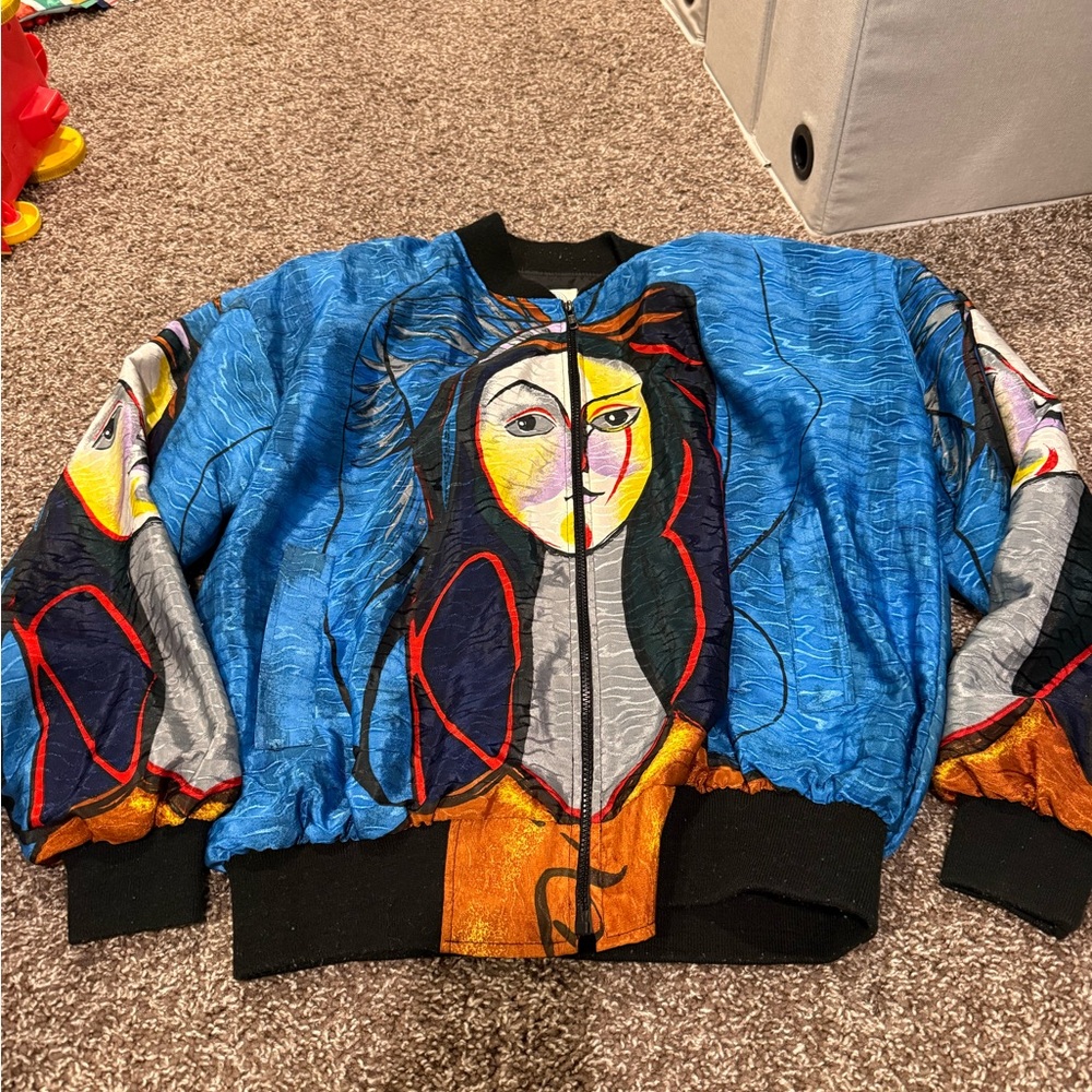 80s Vintage Bomber Pablo Picasso Jacket